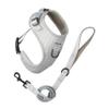 Dog Harness with Leash for Medium-Sized Dogs | Arizona Hotdogs Soft Harness Rglisse | 1.5 m Nylon Leash | Gray (M) view 1