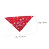 Festive Red Christmas Bandana for Dogs, Polyester view 4