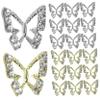 HAPINARY 40-Piece Butterfly Nail Charms with Rhinestones view 1