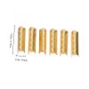 SHERCHPRY 500-Piece Copper Metal Shoelace Tips for Shoe Repair and DIY Projects view 2