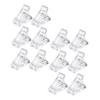 minkissy 12-Piece Nail Crystal Clips, Nail Extension Clamps for Gel Manicure Glue, Plastic view 1