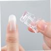 minkissy 12-Piece Nail Crystal Clips, Nail Extension Clamps for Gel Manicure Glue, Plastic view 3