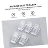 minkissy 12-Piece Nail Crystal Clips, Nail Extension Clamps for Gel Manicure Glue, Plastic view 4