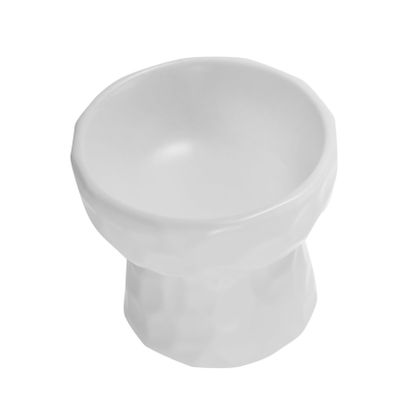 WOONEKY Ceramic Pet Food Holder, 250 ml, Dog Water Bowl and Treat Bowl, Elegant Design, Smooth Surface, Easy to Clean