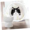 WOONEKY Ceramic Pet Food Holder, 250 ml, Dog Water Bowl and Treat Bowl, Elegant Design, Smooth Surface, Easy to Clean view 4