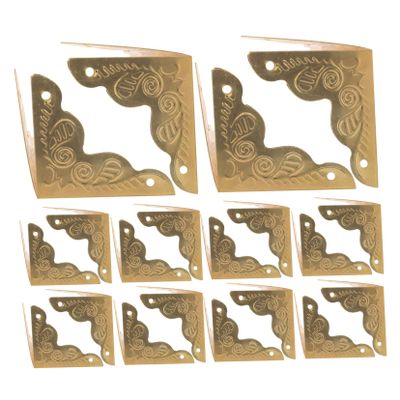 Retro Iron Corner Protectors, 25 mm, 100 Pieces, Yellow