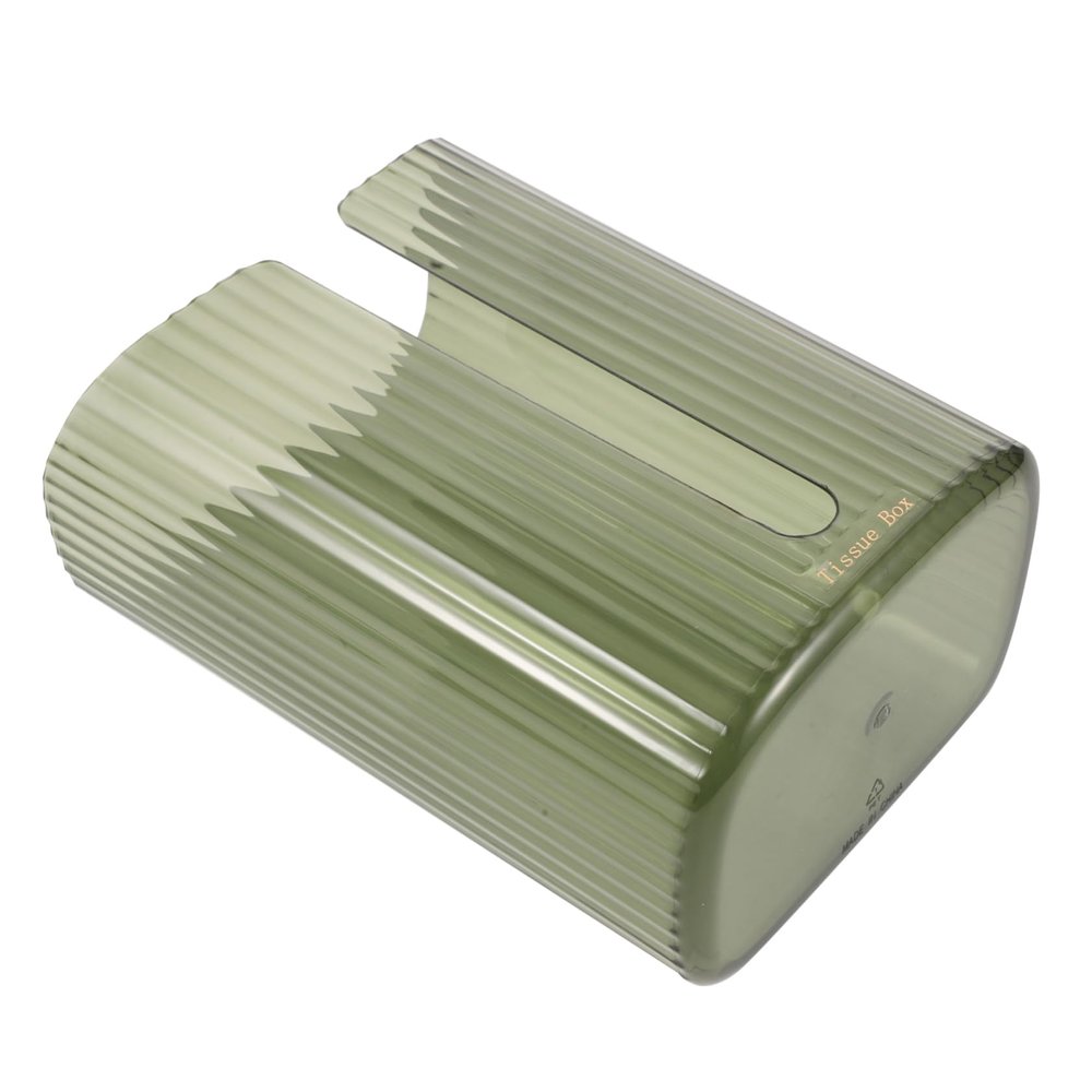 STOBAZA Wall-Mounted Storage Boxes for Wet Wipes and Tissues, PET, Green, 2-Pack