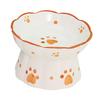 Happyyami 2-Piece Elevated Ceramic Cat Food and Water Bowl Set view 3
