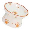 Happyyami 2-Piece Elevated Ceramic Cat Food and Water Bowl Set view 4