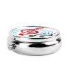 Round Mini Pill Case with Colorful Music Print, 3 Compartments view 4