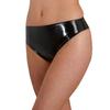 Kangxinsheng Black Latex Briefs, Rubber G-String Thong for Women (M) view 2