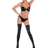 Kangxinsheng Black Latex Briefs, Rubber G-String Thong for Women (M) view 4