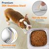Pluuttiem 3-Liter Stainless Steel Dog Water Bowl, 101 oz, Spill-Resistant, Slow Water Flow, Green view 2