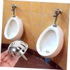 Stainless Steel Urinal Strainer Lid with Splash Guard and Drain Cover view 2