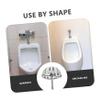 Stainless Steel Urinal Strainer Lid with Splash Guard and Drain Cover view 3