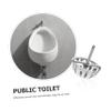 Stainless Steel Urinal Strainer Lid with Splash Guard and Drain Cover view 4