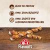 8in1 Triple Flavour Mega Twisted Sticks - Large Chew Sticks with Chicken, Pork, and Beef Skin, 140g Bag (2 Pieces) view 3