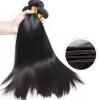 12A Peruvian Straight Human Hair Bundles, Natural Color, 18/18/18/18 view 3