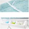 ISCBAFYX Changing Table with Laundry Basket and 4 Storage Baskets, Foldable Portable Care Table, Pink with Tub (Color: Green) view 3