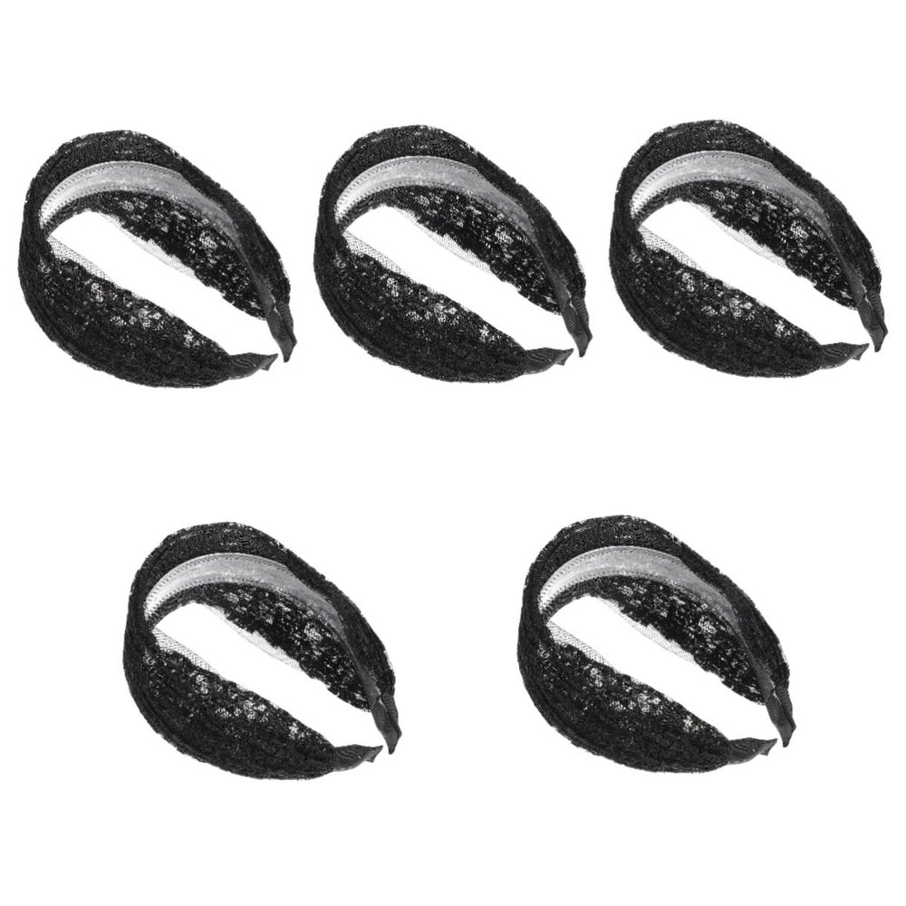 FRCOLOR 5-Pack Lace Headbands for Girls and Women