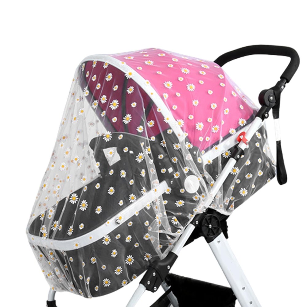 YIGZYCN Protective Stroller Insect Net, Elegant Embroidered Cover