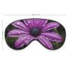 Soft Sleep Mask with Adjustable Strap, Purple Daisy, for Men and Women view 2