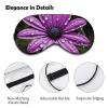 Soft Sleep Mask with Adjustable Strap, Purple Daisy, for Men and Women view 3