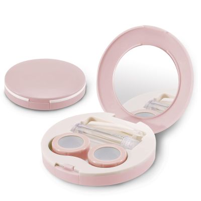 2-Pack Travel Contact Lens Case Set with Mirror and Accessories