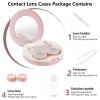 2-Pack Travel Contact Lens Case Set with Mirror and Accessories view 3