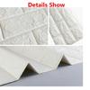 10/20/220-Piece 3D Foam Wall Stickers, Self-Adhesive, Waterproof, Peel-and-Stick Brick Wallpaper view 4