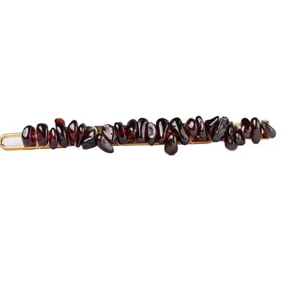 Anevous 4-Piece Crystal Hairpins for Women, Pomegranate