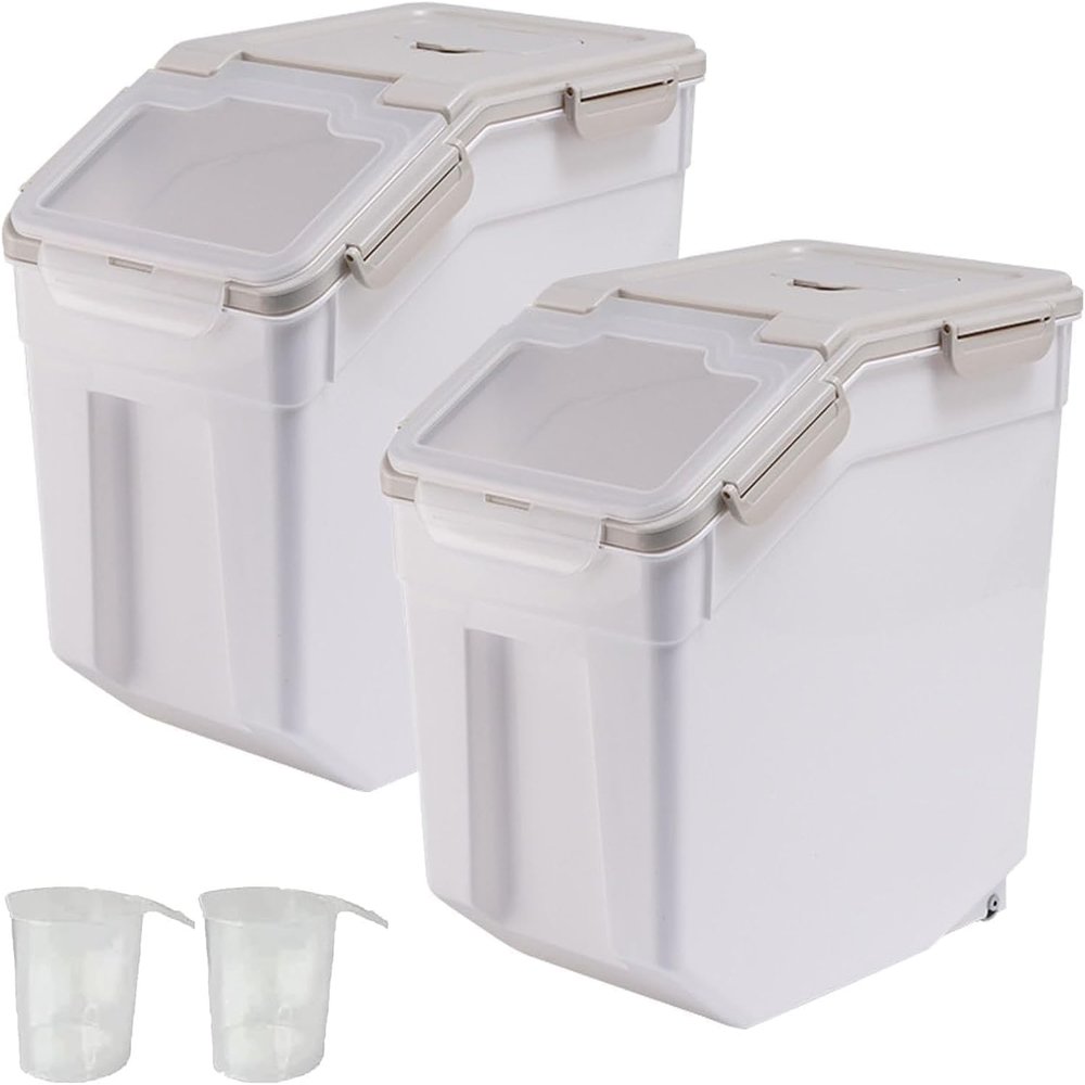AnRui Airtight Dog Food Storage Container, Large, 13.6 kg, with Lid