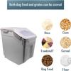 AnRui Airtight Dog Food Storage Container, Large, 13.6 kg, with Lid view 3