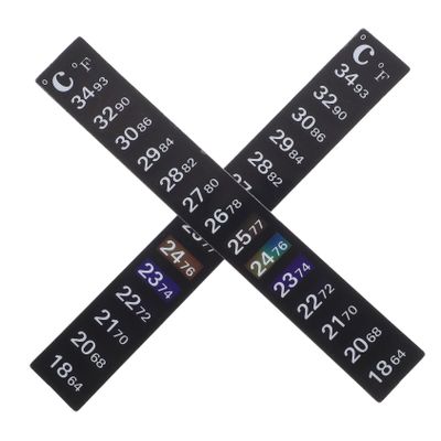 Hohopeti 2-Pack Self-Adhesive Aquarium Thermometer Stickers