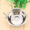 Hanging Stainless Steel Food and Water Bowl, 11 cm view 4