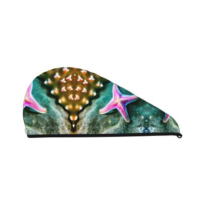 SamLng Sea Star Coral Velvet Hair Drying Cap