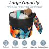 Bucket-Style Cosmetic Bags, 2-Piece Set, Large Capacity, Soft, Waterproof, Drawstring, Colorful Butterflies view 2