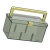 Large Green Transparent PET Portable Medicine Box view 1