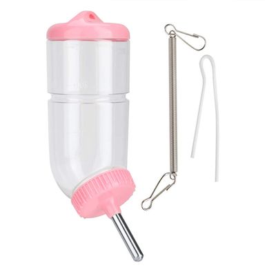 Small Animal Water Bottle with Spring Hanger