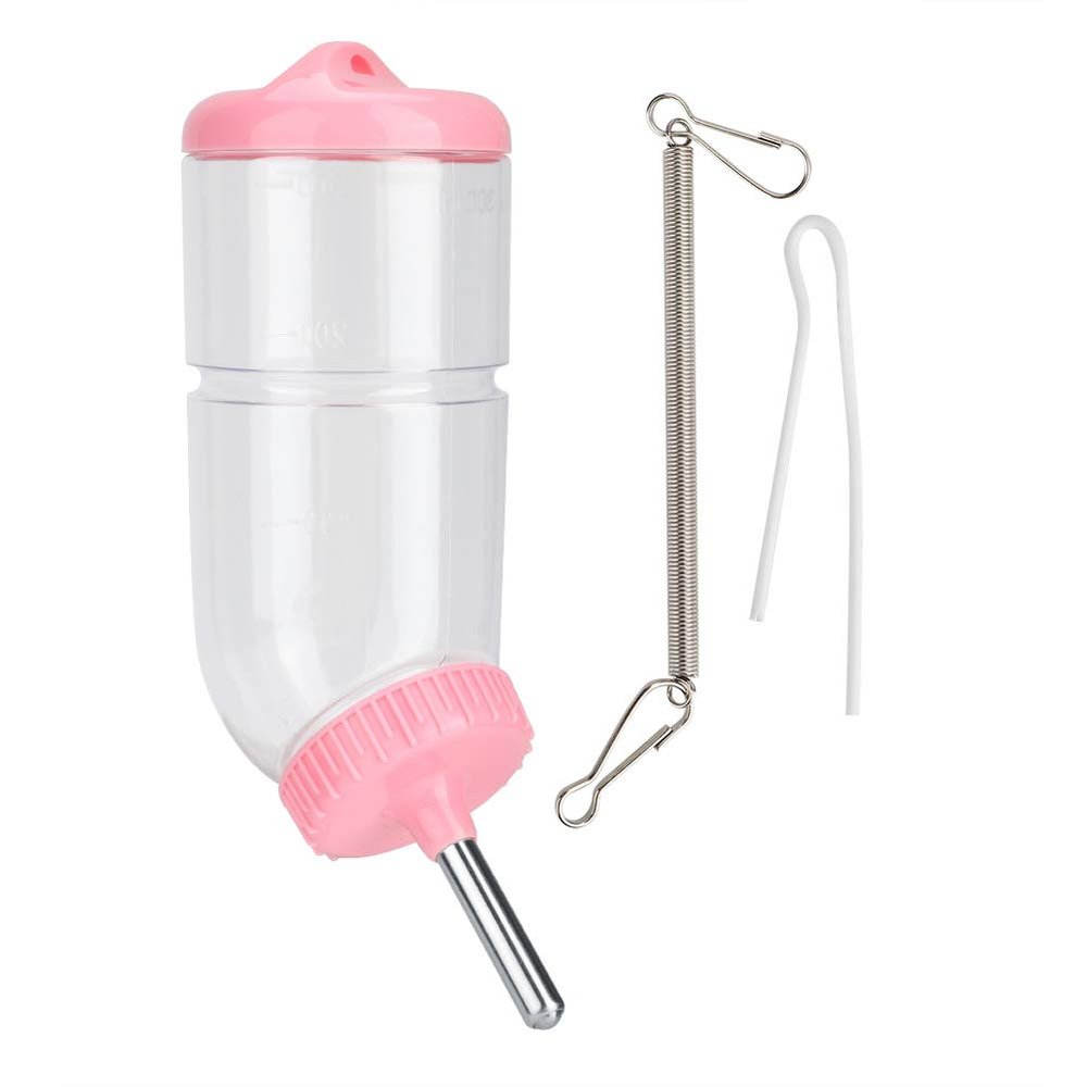Small Animal Water Bottle with Spring Hanger