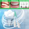 200 Green Interdental Brushes, Dental Floss Picks for Braces and Oral Cleaning view 3