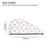 Tropical Flamingo Cute Cactus Coral Velvet Hair-Drying Cap for Women view 4