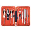 LELWNGGQ 9-Piece Stainless Steel Manicure Set with Leather Case for Thick Nails view 1