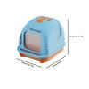 WQQYU6HKF Covered Cat Litter Box with Scoop, Leak-Resistant, Easy to Clean, Green view 2