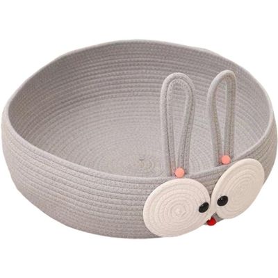 Lpitoy Round Woven Cat Bed Basket