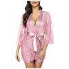 Sexy Women's Lace Nightdress for Plus Sizes, V-Neck Lingerie Dress view 1