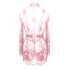 Sexy Women's Lace Nightdress for Plus Sizes, V-Neck Lingerie Dress view 4