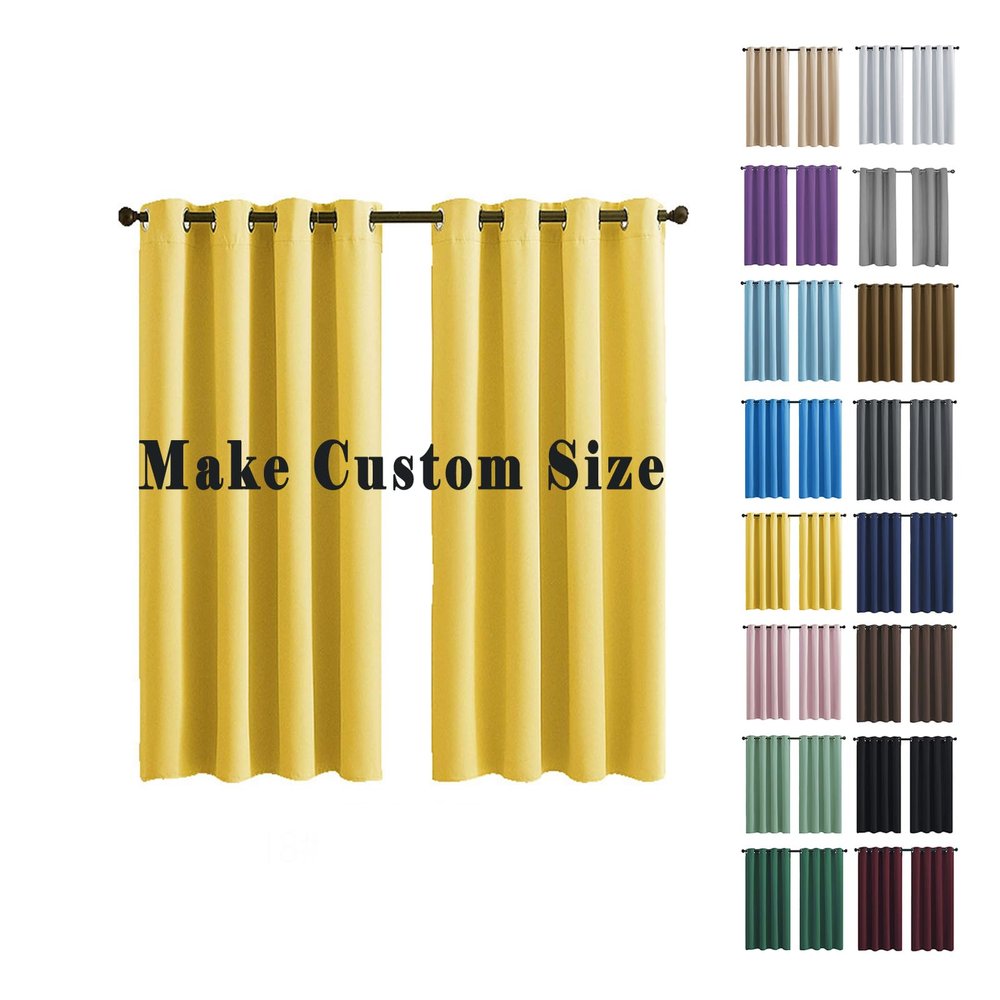 Blackout Thermal Curtain, Opaque Noise-Reducing, Easy to Install, 200 x 170 cm (W x H)