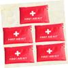Anneome 5-Piece Red Compact First Aid Bags, Oxford Fabric, for Outdoor Activities and Hiking view 2