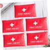 Anneome 5-Piece Red Compact First Aid Bags, Oxford Fabric, for Outdoor Activities and Hiking view 3